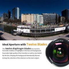 7artisans 7.5mm F2.8 APS-C Fisheye Fixed Lens (M43 Panasonic ve Olympus Mount)
