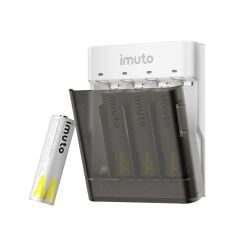 Imuto 3600mWh AA Şarj Edilebilir Pil + Power Case Şarj Kiti (4’lü Paket)