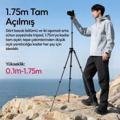 Ulanzi TT59 Yatay Kollu Profesyonel Kamera Tripodu Üstten Çekim Standı - T146
