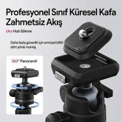 Ulanzi TT59 Yatay Kollu Profesyonel Kamera Tripodu Üstten Çekim Standı - T146