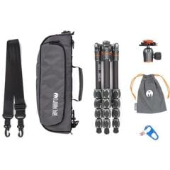 3 Legged Thing Leo 2.0 Carbon Fiber Tripod ve AirHed Pro Lever Kafa (Gri)