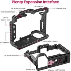 Ulanzi C-A7M4 Sony A7M4/A7M3/A7R3 için Camera Cage Çerçeve