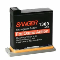 Sanger Dji Osmo Action Uyumlu Batarya