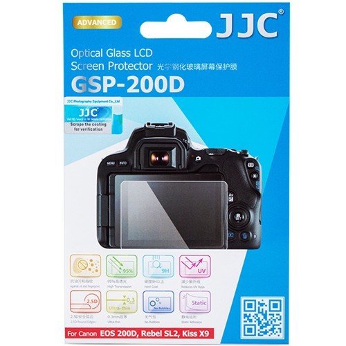 JJC GSP-200D LCD Ekran Koruyucu Optik Cam (Canon 200D, 250D)