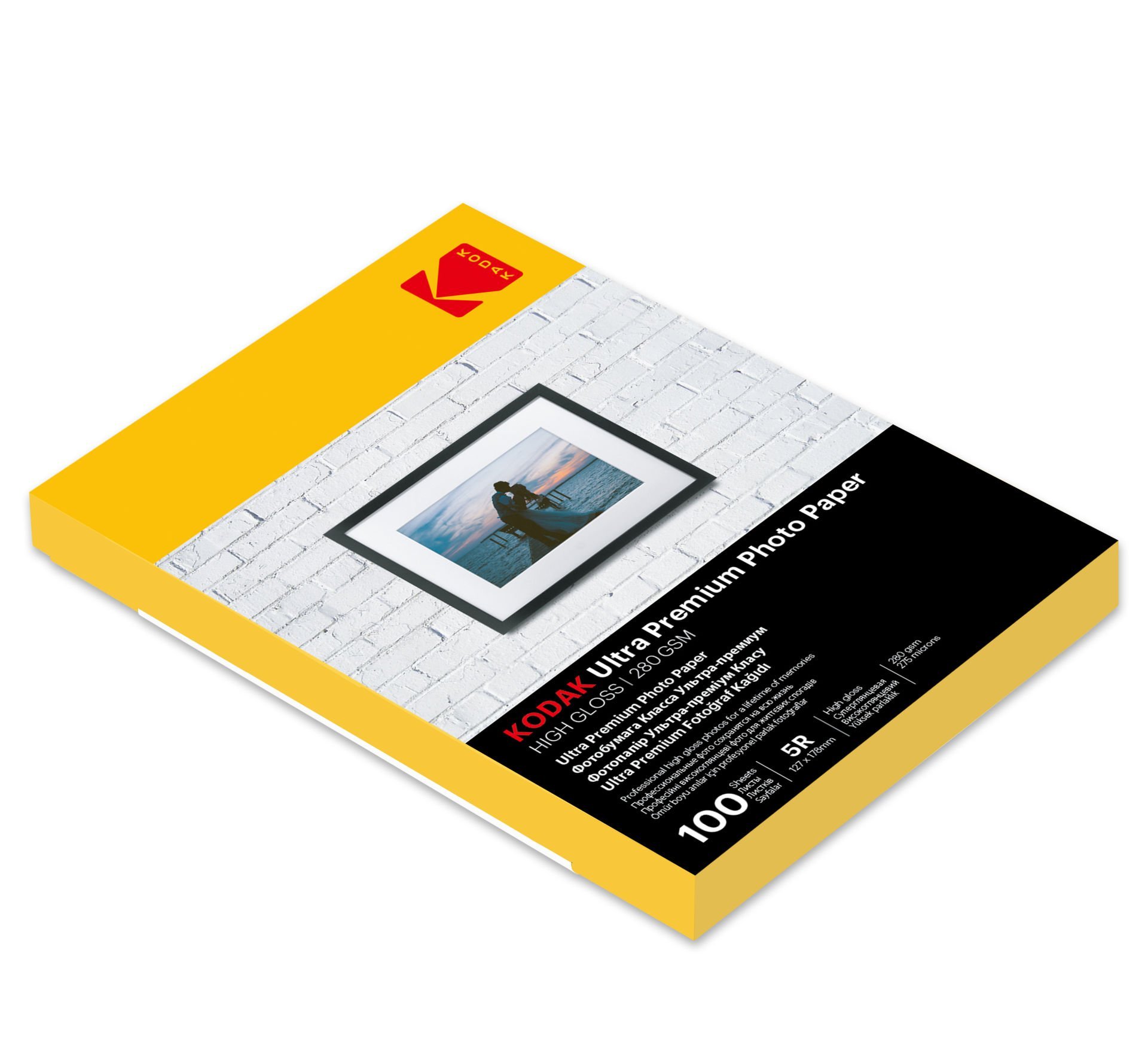 Kodak 280 Gr/m2 13X18(5R)-100 Adet Parlak Fotoğraf Kağıdı