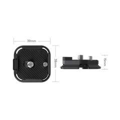 Ulanzi UKA09 Anti-Twist Quick Release Plate Uka Arca Uyumlu Kamera Montaj Plakası - C080