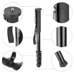Kingjoy MP408F DSLR Video Kamera Monopod