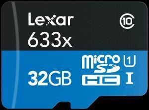 Lexar 32GB 633x MicroSDHC Hafıza Kartı