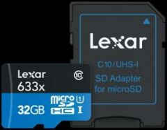 Lexar 32GB 633x MicroSDHC Hafıza Kartı