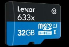 Lexar 32GB 633x MicroSDHC Hafıza Kartı