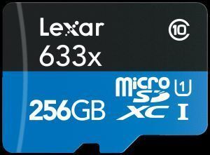Lexar 256GB 633x MicroSDHC Hafıza Kartı