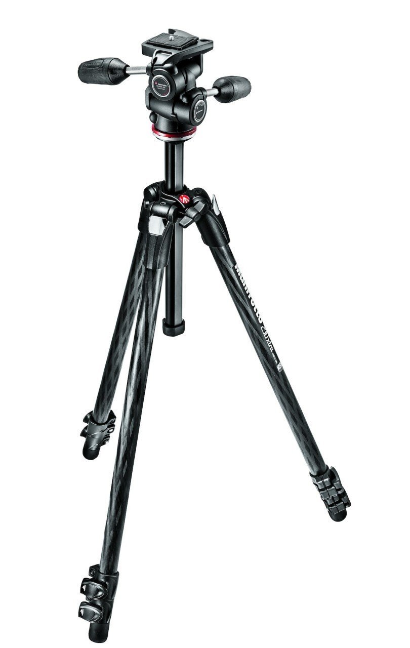 Manfrotto MK290XTC3-3W Xtra Carbon Fiber Tripod