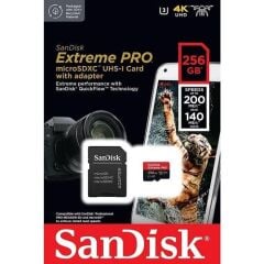 SanDisk 256GB Extreme Pro MicroSDXC Hafıza Kartı (200MB/s)