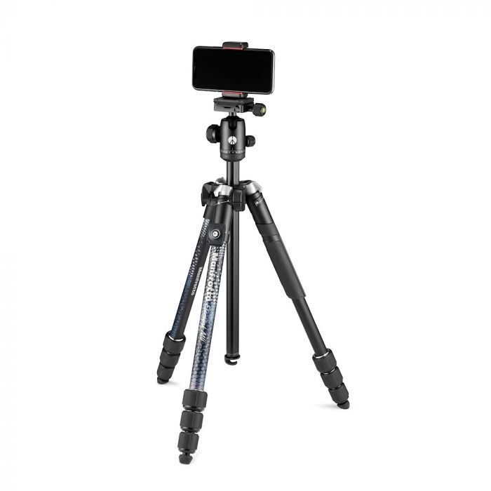 Manfrotto MKELMII4BMB-BH Black Alimünyum Traveller Tripod + Mobil Remote