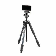 Manfrotto MKELMII4BMB-BH Black Alimünyum Traveller Tripod + Mobil Remote