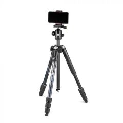 Manfrotto MKELMII4BMB-BH Black Alimünyum Traveller Tripod + Mobil Remote
