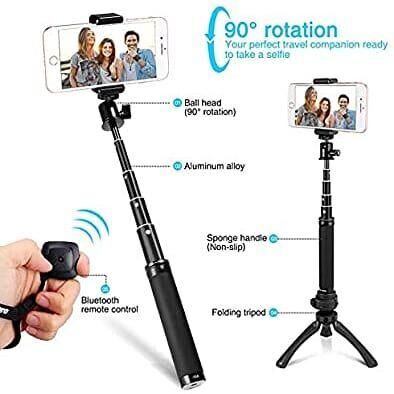 Fotopro Selfie Çubuğu QP906R+SJ85+BT-4