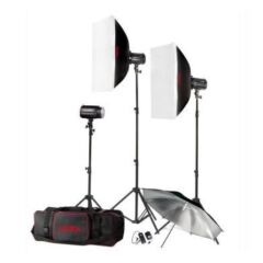 Godox H160-B 3'lü Mini Paraflaş Kit (160Watt)