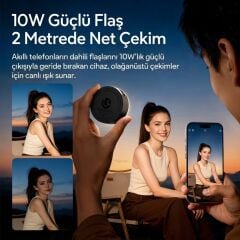 Ulanzi MFL01 2’si 1 Arada Bluetooth Manyetik Telefon Flaş ve Vlog Işığı - L151