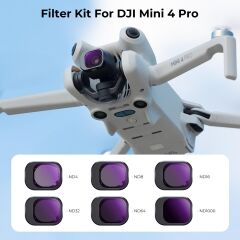 K&F DJI Mini 4 Pro ND Filtre 6 Parça Set (ND4 + ND8 + ND16 + ND32 + ND64 + ND1000)