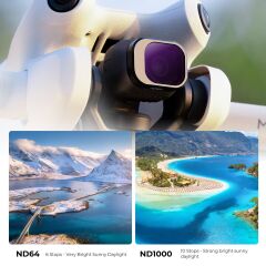 K&F DJI Mini 4 Pro ND Filtre 6 Parça Set (ND4 + ND8 + ND16 + ND32 + ND64 + ND1000)