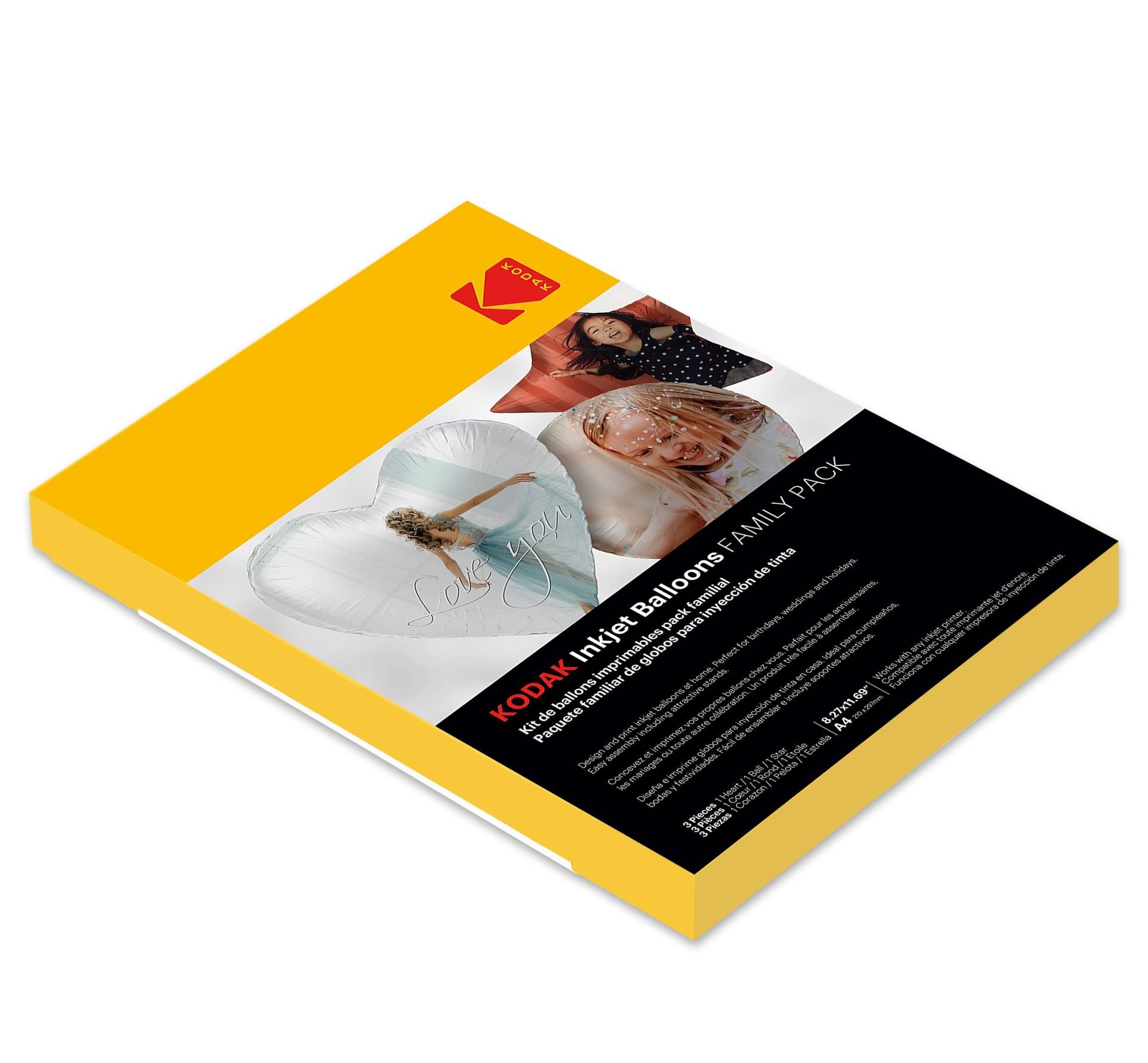 Kodak Kişiye Özel İnkjet A4 Balon-3'lü Balon Seti