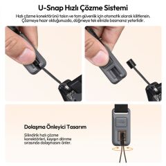 Ulanzi CSS2 U-Snap Lite Kamera Omuz Askısı Astral Blue Mavi - B200