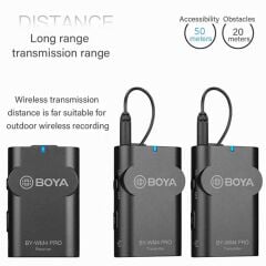 Boya BY-WM4 Pro K2 Kablosuz İkili Yaka Mikrofonu