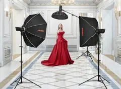 JINBEI BE-Ø65cm Gümüş Octagon Hızlı Açılan Softbox