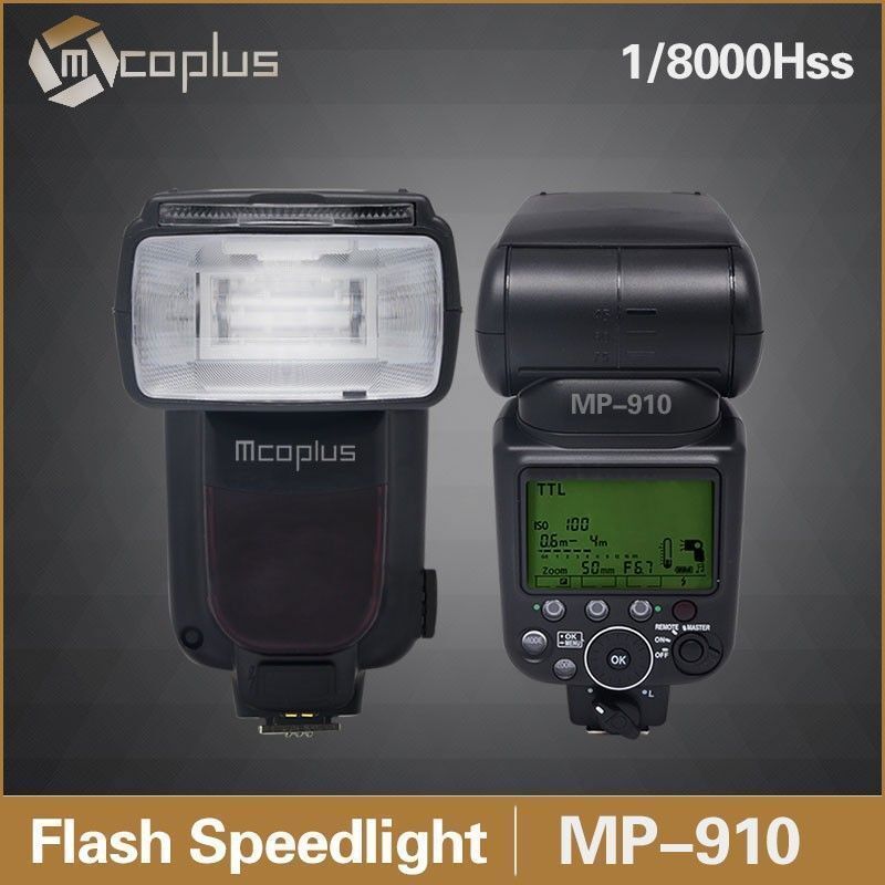 MCOPLUS MCO-910 FLAŞ NİKON FOTOĞRAF MAKİNELERİ İÇİN 1/8000 DESTEKLER