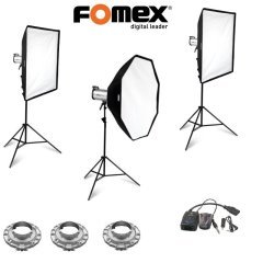 Fomex E-400 3' lü Paraflash Seti