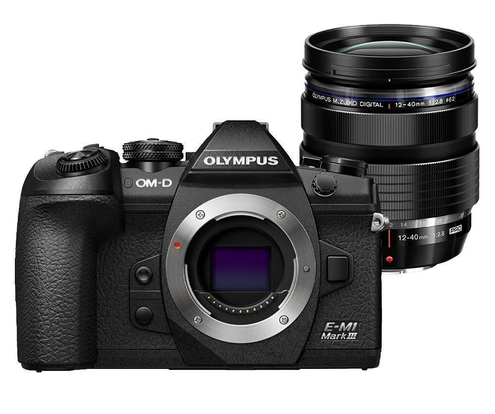 Olympus OM-D E-M1 Mark III 12-40 f/2.8 Fotoğraf Makinesi Kiti - Siyah