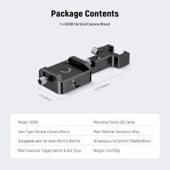 NEEWER CA108 DJI Ronin RS2 / RS3 / RS4 için Dikey  Hızlı Değiştirme Plakası