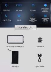 JINBEI EF-150pro COB LED Video Işığı 5500K