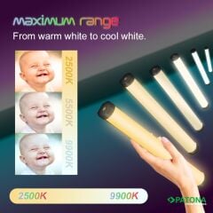 PATONA 4291 RC30 RGB Tüp Fotoğraf ve Video Işığı