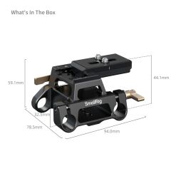 SmallRig 5365 Arca Tipi Montaj   15mm Ray Taban Plakası