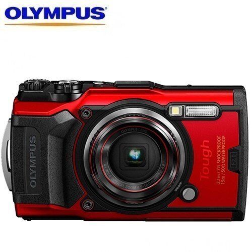 Olympus Tough TG-6 Fotoğraf Makinesi (Kırmızı)