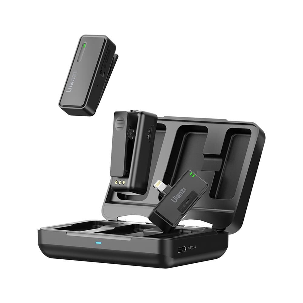 Ulanzi UW-MIC Kablosuz İkili Kayıt Yaka Mikrofonu - Lightning