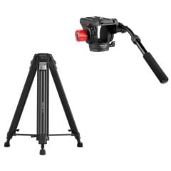 Kingjoy VT-3500S Video Tripod + VT-3520 Video Başlığı - Çantalı Kit