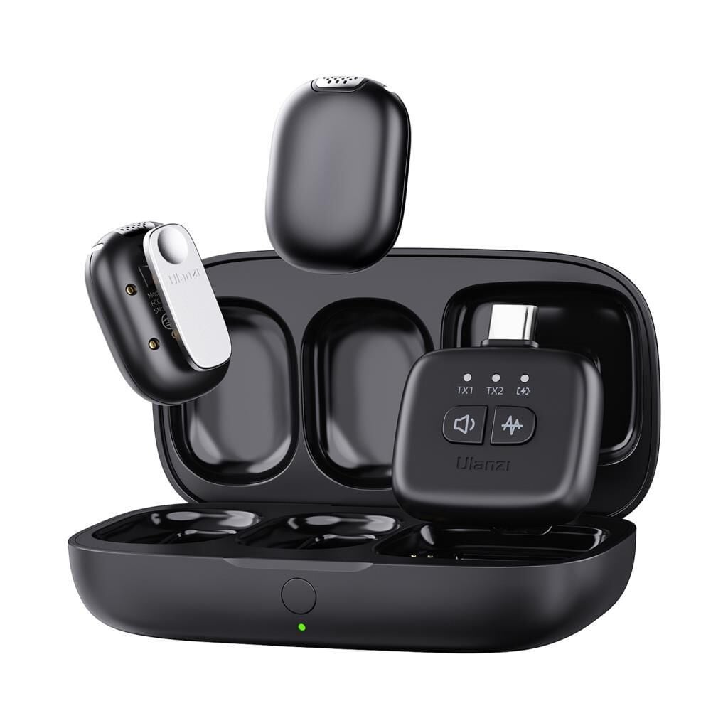 Ulanzi A30 Tiny 2 Kişilik Mikrofon Seti - Siyah