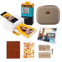 Kodak PD-460 Dock Üniteli Taşınabilir Fotoğraf Yazıcısı - Sarı - BUNDLE