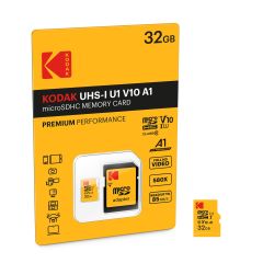 Kodak Micro SD 32GB UHS-I U1 V10 A1 Premium Hafıza Kartı