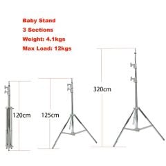 Milica SSS-320 Çelik Işık Ayağı 320cm