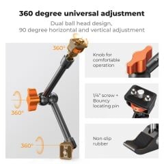 K&F Concept Magic Arm with Super Clamp (11 inç)
