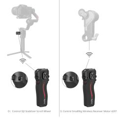 SmallRig 4329 DJI RS Serisi  için  Kablosuz Kontrol   Sapı