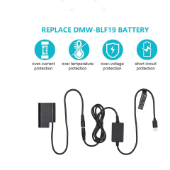 Andoer DCC12 + BLF19 USB Type-C Güç Kaynağı