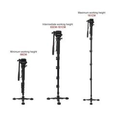 Jieyang Monopod JY0518B Mandallı Kilit sistemi Kırmızı