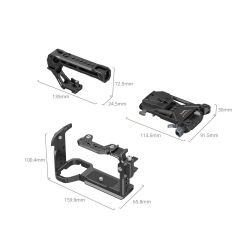 SmallRig 5590 Sony FX2  için Pil Plakalı  Gelişmiş Kafes Kiti