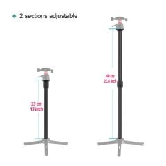Andoer D10189 Aluminum Alaşımlı Kelepçeli Uzatma Monopotu