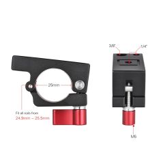 Andoer D5175 25mm Çubuk Kelepçe Tutucu